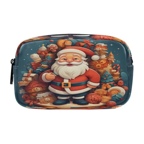 NYYYTTTEU Weihnachtssüße Kunst Federmäppchen Federtaschen Mäppchen Große Kapazität Schlamperbox Kosmetik Make-up Tasche für Jungen Mädchen Schule Schüler von NYYYTTTEU