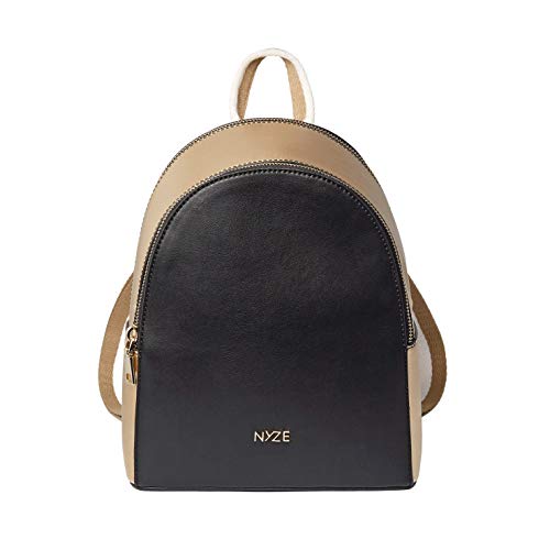NYZE Damen Backpack by I'mJette - Rucksack/Daypack 100% Vegan Schwarz NYZE Damen Backpack by I'mJette - Rucksack/Daypack 100% Vegan Schwarz von NYZE