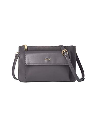 NYZE Damen Crossbody - 100% Vegane Umhängetasche Dunkelgrau von NYZE