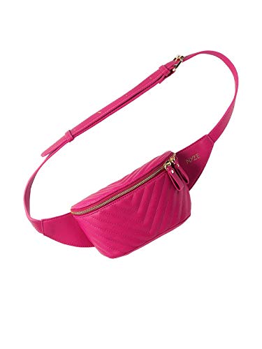 NYZE Damen Hip Bag - 100% Vegane Gürteltasche/Bauchtasche Pink NYZE Damen Hip Bag - 100% Vegane Gürteltasche/Bauchtasche Pink von NYZE