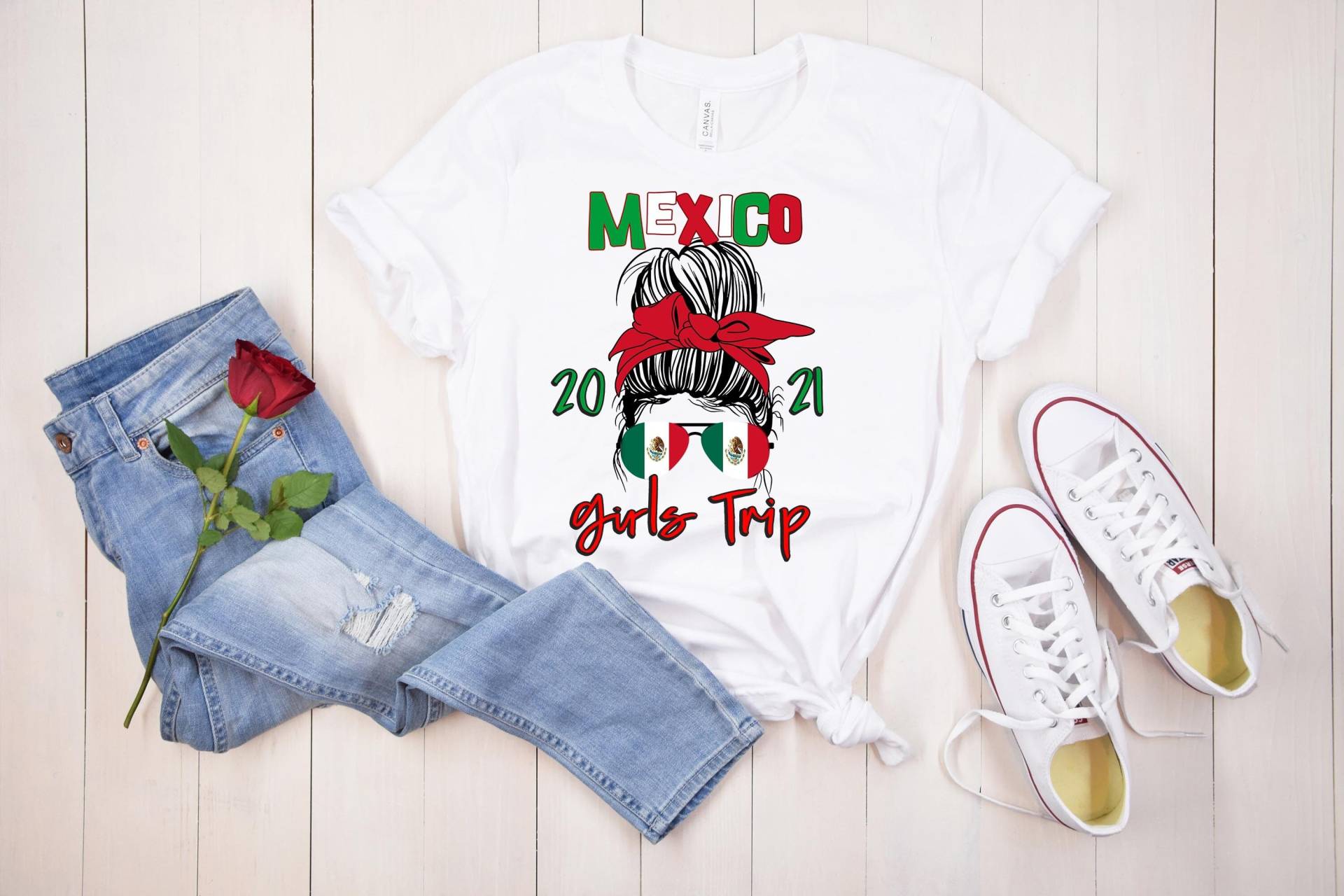 Mexiko 2021 Mädchen Reise Shirt, 2021, Cozumel Reise, Junggesellinnenabschied, Urlaub von NZGiftsDesign