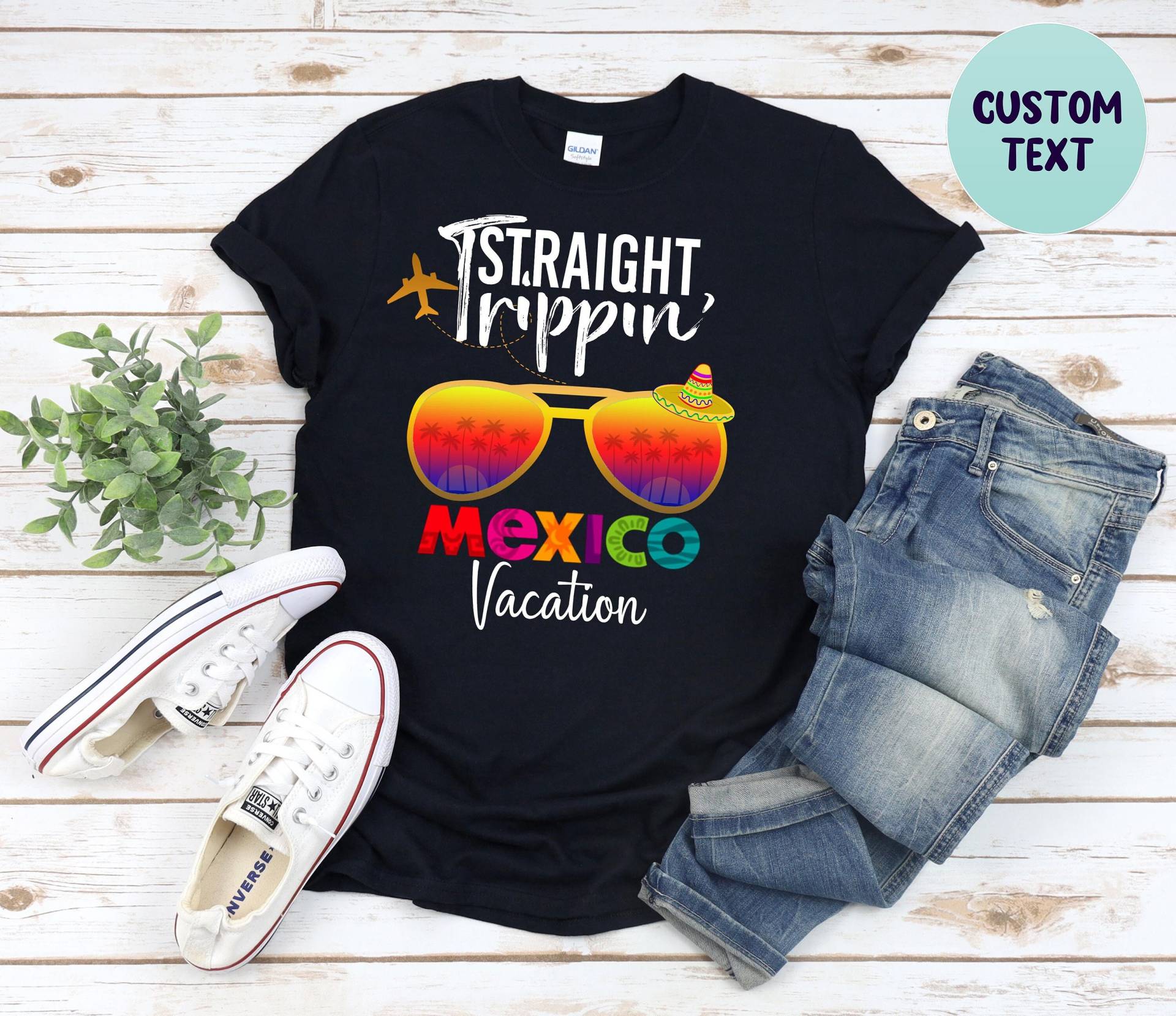 Mexiko Shirt, 2022, Straight Trippin, Mädchen Reise Familienausflug, Passende Freunde, Mädchen, Sommer 2022 Urlaub von NZGiftsDesign