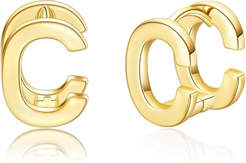 14K Plated Hypoallergenic Initial Earrings for Women - Letter Jewelry Gifts for Everyday, Weddings, Valentine's & Mother’s Day 14K Plated Hypoallergenic Initial Earrings for Women - Letter Jewelry Gifts for Everyday, Weddings, Valentine's & Mother’s Day von NZVCQVPU