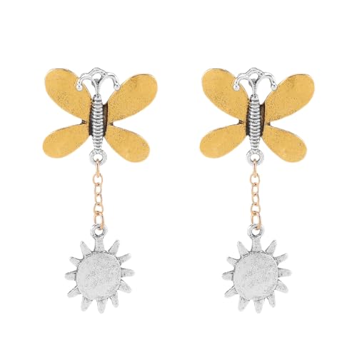 Butterfly Sun Quasten-Anhänger Ohrringe mit trendigem Temperament und High-End-Design, geeignet für Festivals, Partys und Veranstaltungen von NZVCQVPU