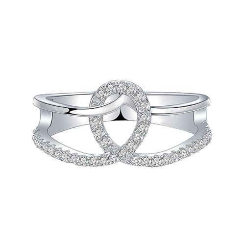 Einfacher Ring Sterling Valentinstag Freizeit Urlaubs Geburtstagsfeier Luxusgeschenk von NZVCQVPU