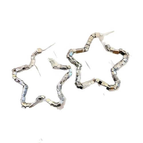 Hohlsternohrringe, elektroplierte Legierung, alles in süßem Stil für Frauen, geeignet für die täglichen Ausflüge und Versammlungen von Frauen Hohlsternohrringe, elektroplierte Legierung, alles in süßem Stil für Frauen, geeignet für die täglichen Ausflüge und Versammlungen von Frauen von NZVCQVPU
