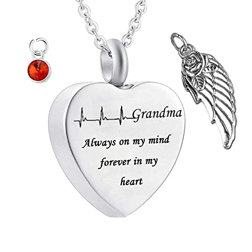 Jewelry Grandma, Human for Steel Memorial Birthstone Angel Wings for Men with Funnel Kit & Bag von NZVCQVPU