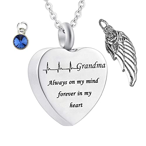 Jewelry Grandma, Human for Steel Memorial Birthstone Angel Wings for Men with Funnel Kit & Bag von NZVCQVPU