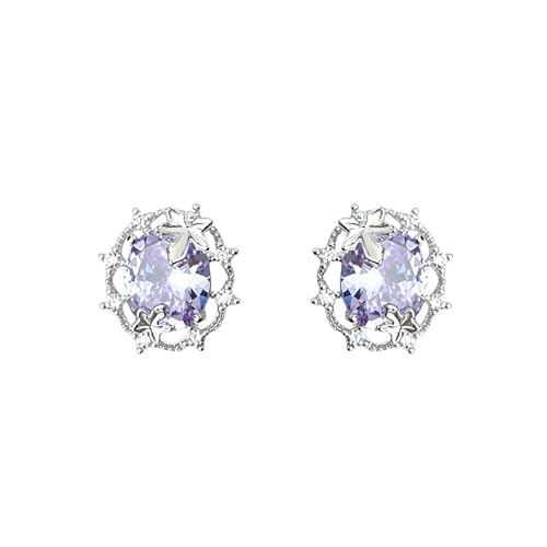 Lila Micro - Eingelegte Ohrringe, Platin - plattierte exquisite Ohrringe, glänzend und Augen - Fang, geeignet für das tägliche Pendeln und Daten für Frauen, Luxus und Romantik Lila Micro - Eingelegte Ohrringe, Platin - plattierte exquisite Ohrringe, glänzend und Augen - Fang, geeignet für das tägliche Pendeln und Daten für Frauen, Luxus und Romantik von NZVCQVPU