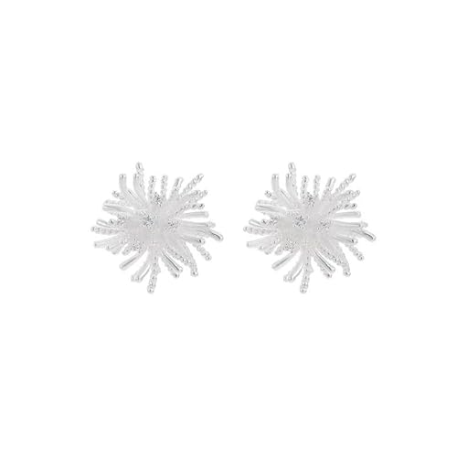 Löwenzahn -Feuerwerk Ohrringe, drei - Dimensional Shining Design, Legierung mit Strasssteinen, vielseitige Ohrringe, die für den täglichen Pendelverkehr und Partys geeignet sind von NZVCQVPU