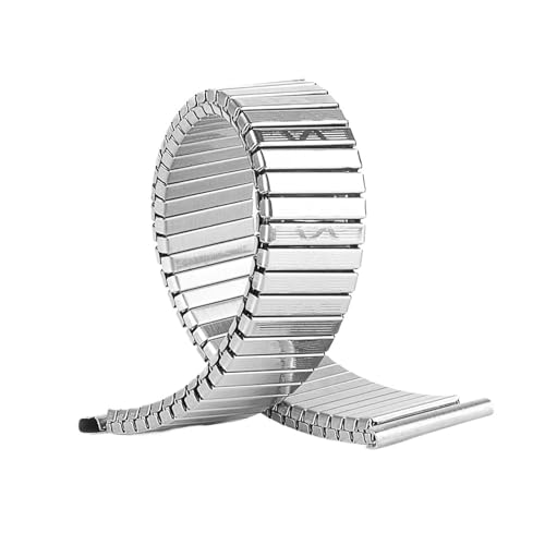 NZVCQVPU 12 mm 14 mm 16 mm 18 mm 20 mm Edelstahl Elastizitätsgurt Metall Expansion Silber Gold Uhrenband Armband Unisex Ersatzarmband von NZVCQVPU