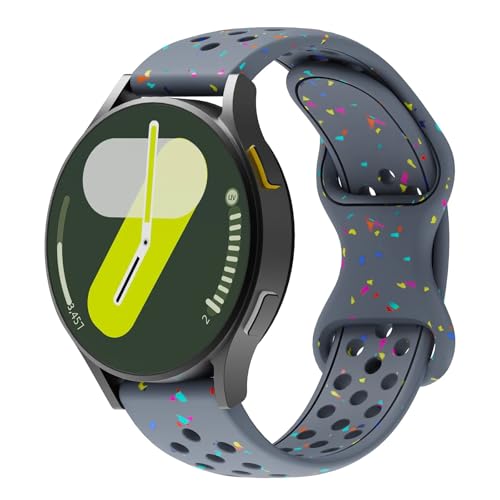 NZVCQVPU 18/20/22 mm Silikongurt für Galaxy Watch7/6/5/4/44/40mm Classic 43/47mm Gears3 Armband für 3 4pro GT3/2E Uhrengurt von NZVCQVPU