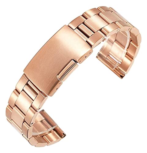 NZVCQVPU 18 mm 20 mm 22 mm Edelstahl Uhren -Uhr -Band Festklassiges Metall -Gurt -Uhrenband für Handgelenk mit Stiften Uhrengurt Uhren (Farbe: 30 mm, Größe :) (30 mm) von NZVCQVPU