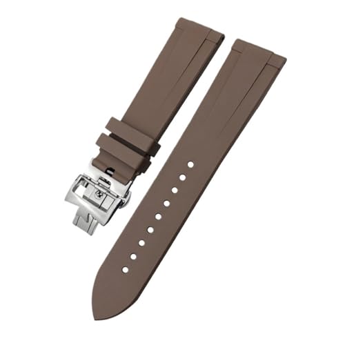 NZVCQVPU 20mm 21 mm 22 mm Fluoros Gummi -Uhrband -Fit für rot Blau schwarze wasserdichte Weichgurtarmband von NZVCQVPU