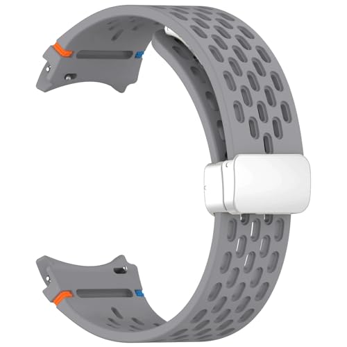 NZVCQVPU 20mm Riemen für Galaxy Watch 4 5 Pro 6 7 7lte 44mm 40mm Uhr 4/6 Klassisches Silikonband ohne Lücken Armbandkorrea von NZVCQVPU