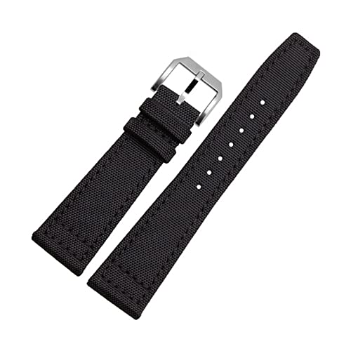 NZVCQVPU 20mm Watch Straps for IWC Pilot Portuguese Portofino Nylon Canvas Watch Bands Green Blue Gray Black Watchbands Straps Bracelets von NZVCQVPU
