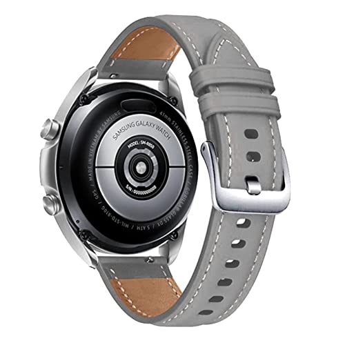 NZVCQVPU 22 20 -mm -Lederband für Galaxy Uhr 3 41 45 mm 42 mm Armband für Uhr 3 GT2 46mm Pro Ersatzbänder Correa von NZVCQVPU