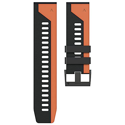 NZVCQVPU 22 26MM Smart Watch Band For Enduro Tactix Delta MK2 D2/Fenix 6 6XPro 5 5X Strap Silicone Quick Release Easyfit Wristband von NZVCQVPU