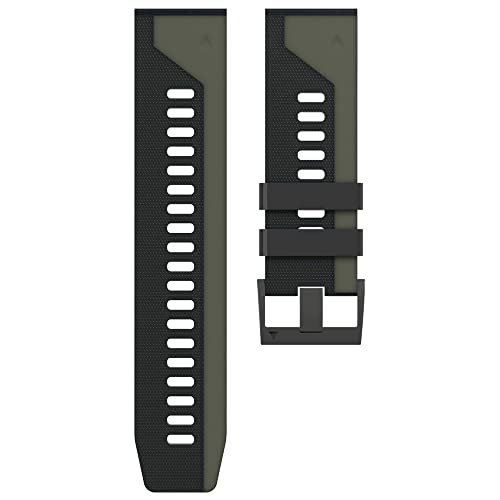 NZVCQVPU 22 26MM Smart Watch Band For Enduro Tactix Delta MK2 D2/Fenix 6 6XPro 5 5X Strap Silicone Quick Release Easyfit Wristband von NZVCQVPU