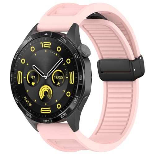 NZVCQVPU 22 mm Träger für GT3 SE/Watch 4pro Silikon Magnetic Schnallenband für Uhr GT2 3 4 GT3 Pro 46 mm Armband Armbänder NZVCQVPU 22 mm Träger für GT3 SE/Watch 4pro Silikon Magnetic Schnallenband für Uhr GT2 3 4 GT3 Pro 46 mm Armband Armbänder von NZVCQVPU