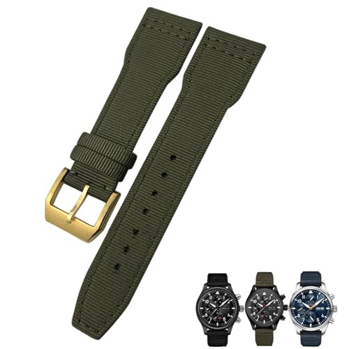 NZVCQVPU 22mm 21mm Nylon Fabric Watchband geeignet für IWC Big Pilot IIW388002 Spitfire Watch Gurt Grüne Leinwand Sportbänder Sportbänder NZVCQVPU 22mm 21mm Nylon Fabric Watchband geeignet für IWC Big Pilot IIW388002 Spitfire Watch Gurt Grüne Leinwand Sportbänder Sportbänder von NZVCQVPU