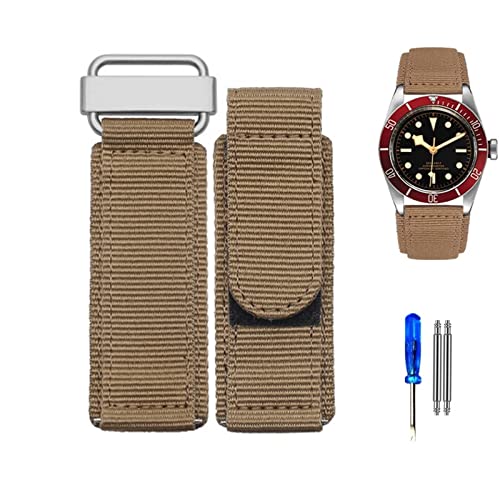 NZVCQVPU 22mm 24mm Nylon Watch Band Tudor BR Hook-and-loop Fastener Sport Steel Buckle Strap Black Blue NZVCQVPU 22mm 24mm Nylon Watch Band Tudor BR Hook-and-loop Fastener Sport Steel Buckle Strap Black Blue von NZVCQVPU