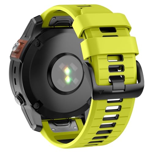 NZVCQVPU 22mm Uhrenband für Fenix ​​7 Pro/Fenix ​​7/Fenix ​​6/Fenix ​​6 Pro/Fenix ​​5/Epix Pro 47mm, 22mm Silicone QuickFit -Ersatzbänder für Forerunner 965/955/945/935 von NZVCQVPU