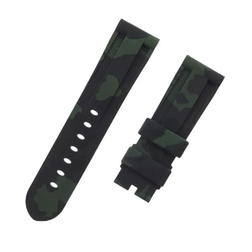 NZVCQVPU 24mm Camouflage Silicone Watch Strap Adjustable Watch Bracelet PAM4414447-#8 von NZVCQVPU