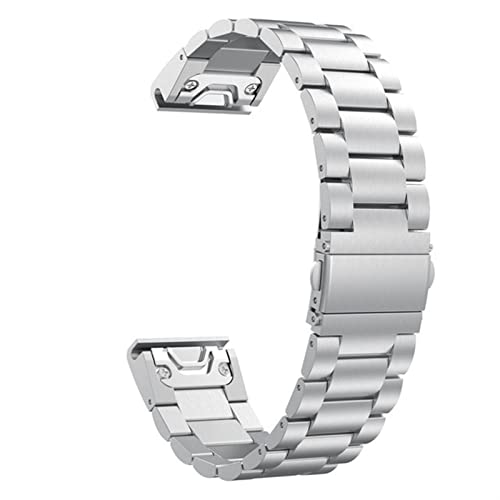 NZVCQVPU 26 22 20mm Watchband For Fenix 6 6X Pro 5 5X Plus 3HR STAINLESS STEEL Band Fenix6 Fenix5 Watch Quick Release Wrist Strap von NZVCQVPU