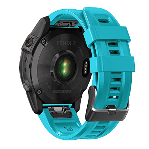 NZVCQVPU 26 22MM Silicone Quick Release Watchband Strap for Fenix 7X 6X 5X 3HR Watch Easyfit Wristband Strap For Fenix 7 6 5 Watch von NZVCQVPU