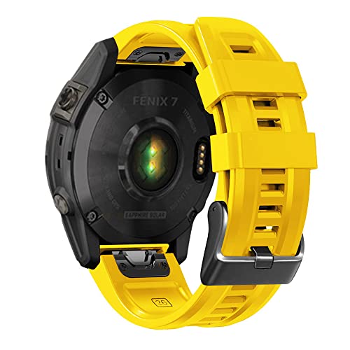 NZVCQVPU 26 22MM Silicone Quick Release Watchband Strap for Fenix 7X 6X 5X 3HR Watch Easyfit Wristband Strap For Fenix 7 6 5 Watch von NZVCQVPU