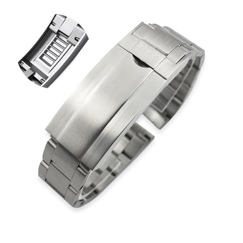 NZVCQVPU 316L Stainless Steel Watchband 20mm For Submariner Daytona Date Just Sliding Lock Silver Solid Watch Strap NZVCQVPU 316L Stainless Steel Watchband 20mm For Submariner Daytona Date Just Sliding Lock Silver Solid Watch Strap von NZVCQVPU