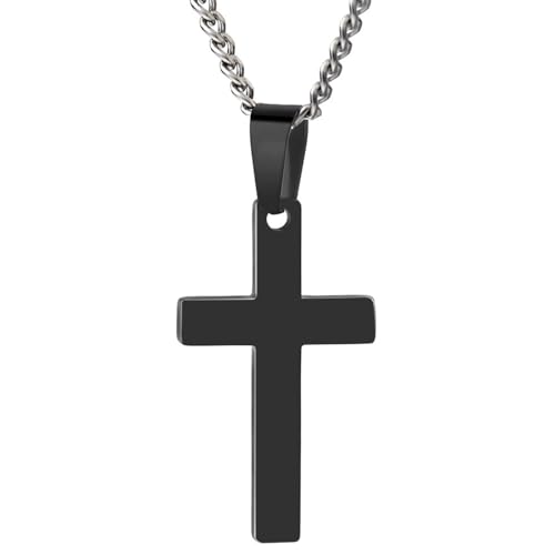NZVCQVPU Anhänger Halsketten für Männer, Halskette für Frauen Modeschmuck Edelstahl mit Kreuz Anhänger 61.0 cm Kette, Einheitsgröße, Standard, Standard von NZVCQVPU