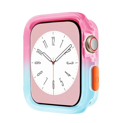 NZVCQVPU Bonbonfarbenkoffer für Fälle 40 mm 41 mm 44 mm 45 mm weiches Silikon Transparent Schutzstoßstange für die IWATCH -Serie 9/8/7/6/5/se Fälle NZVCQVPU Bonbonfarbenkoffer für Fälle 40 mm 41 mm 44 mm 45 mm weiches Silikon Transparent Schutzstoßstange für die IWATCH -Serie 9/8/7/6/5/se Fälle von NZVCQVPU