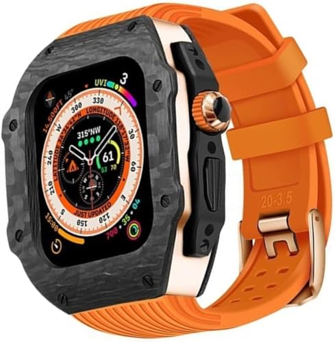 NZVCQVPU Carbon Fibre Watch Protective Case Gummiband , für Ultra Series 8/7/6/5/4/SE 49 mm 45 mm 44 mm , Uhrenschuhe Sport atmungsaktives Riemen Ersatzzubehör NZVCQVPU Carbon Fibre Watch Protective Case Gummiband , für Ultra Series 8/7/6/5/4/SE 49 mm 45 mm 44 mm , Uhrenschuhe Sport atmungsaktives Riemen Ersatzzubehör von NZVCQVPU