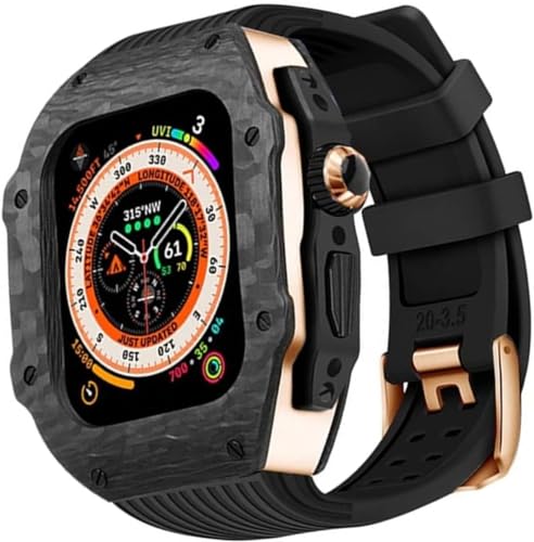 NZVCQVPU Carbon Fibre Watch Protective Case Gummiband , für Ultra Series 8/7/6/5/4/SE 49 mm 45 mm 44 mm , Uhrenschuhe Sport atmungsaktives Riemen Ersatzzubehör NZVCQVPU Carbon Fibre Watch Protective Case Gummiband , für Ultra Series 8/7/6/5/4/SE 49 mm 45 mm 44 mm , Uhrenschuhe Sport atmungsaktives Riemen Ersatzzubehör von NZVCQVPU