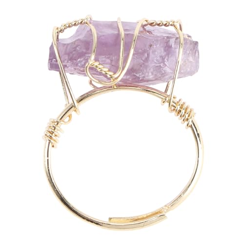 NZVCQVPU Crystal Womans Chic Amethyst Frauen Split Memorial Gemstone Purple von NZVCQVPU