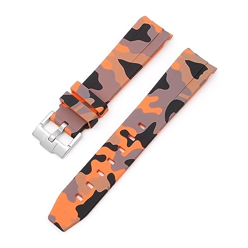 NZVCQVPU Curved End 20mm Nature Fluorine Rubber Watchband Replace For Strap New Green Submariner Explorer 2 Role WatchBands NZVCQVPU Curved End 20mm Nature Fluorine Rubber Watchband Replace For Strap New Green Submariner Explorer 2 Role WatchBands von NZVCQVPU
