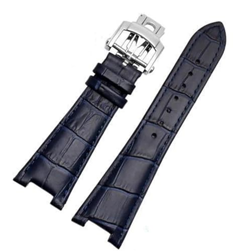NZVCQVPU Echtes Leder Uhrenband fit für Patek Philippe 5711 5712g Nautilus Braun Blaublau weich von NZVCQVPU