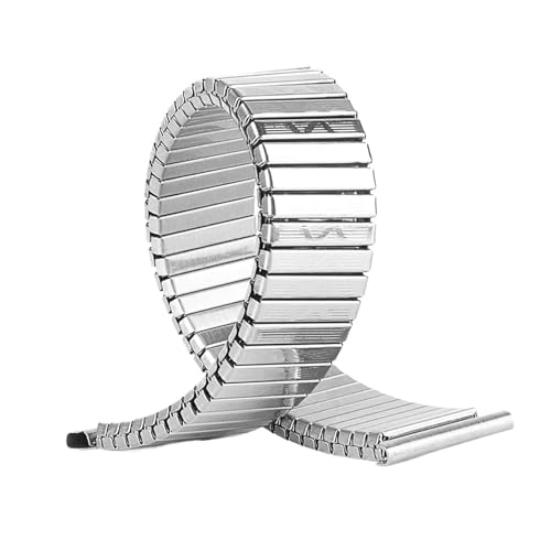 NZVCQVPU Edelstahl elastischer Stretchgurtmetall -Expansions -Uhren -Armband Armband Uhrzubehör von NZVCQVPU