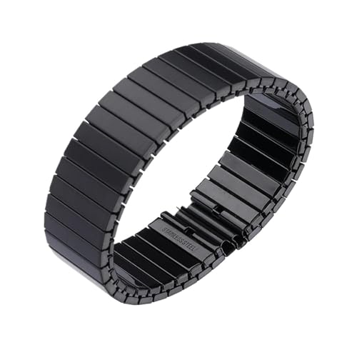 NZVCQVPU Elastisches Stretchgurt 14 mm 16 mm 18 mm 20 mm 22 mm Edelstahl -Uhrenband Metallarmband Expansion Armband Ersatzgurt von NZVCQVPU