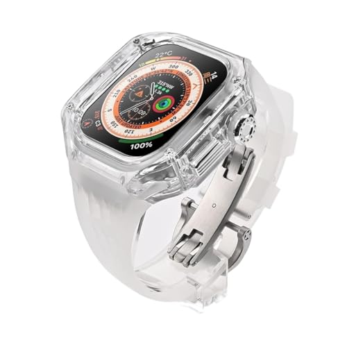 NZVCQVPU Fluororubber Watch Band Clear Watch Cases Modified Kit , Für die IWatch -Serie Ultra 8 7 6 5 4 Se , Silikongurt Transparent Mod Kit Hülle für 49 mm 45 mm 44 mm NZVCQVPU Fluororubber Watch Band Clear Watch Cases Modified Kit , Für die IWatch -Serie Ultra 8 7 6 5 4 Se , Silikongurt Transparent Mod Kit Hülle für 49 mm 45 mm 44 mm von NZVCQVPU