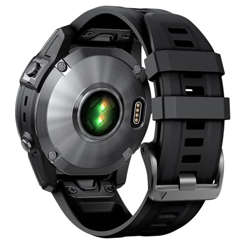 NZVCQVPU Für Fenix ​​8x Band 26mm Fenix ​​6X Fenix ​​5x Quickfit Watch Band Fenix ​​5x plus Silikon -Armband Fenix ​​7x Pro Fenix ​​3 SmartWatch Band (Blue White) von NZVCQVPU