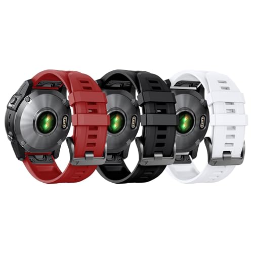 NZVCQVPU Für Fenix ​​8x Band 26mm Fenix ​​6X Fenix ​​5x Quickfit Watch Band Fenix ​​5x plus Silikon -Armband Fenix ​​7x Pro Fenix ​​3 SmartWatch Band (Blue White) von NZVCQVPU