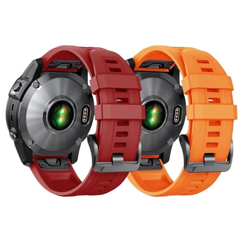 NZVCQVPU Für Fenix ​​8x Band 26mm Fenix ​​6X Fenix ​​5x Quickfit Watch Band Fenix ​​5x plus Silikon -Armband Fenix ​​7x Pro Fenix ​​3 SmartWatch Band (Blue White) von NZVCQVPU