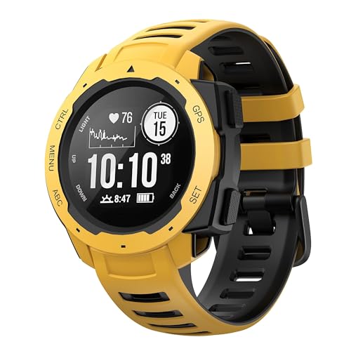 NZVCQVPU Für Instinktband Silicon Ersatz -Uhrenbandkompatibel mit Instinkt 2/ Solar/Tactical 22mm Uhrenbands NZVCQVPU Für Instinktband Silicon Ersatz -Uhrenbandkompatibel mit Instinkt 2/ Solar/Tactical 22mm Uhrenbands von NZVCQVPU