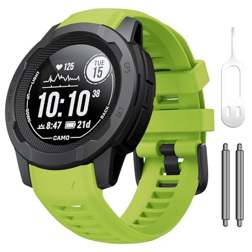 NZVCQVPU Für den Instinkt 2 Watchband Instinct 2 Solar -Armband 22mm weiches Silikon Ersatz -Uhrengurt kompatibel mit Instinkt 2 Solartaktik (Orange) von NZVCQVPU