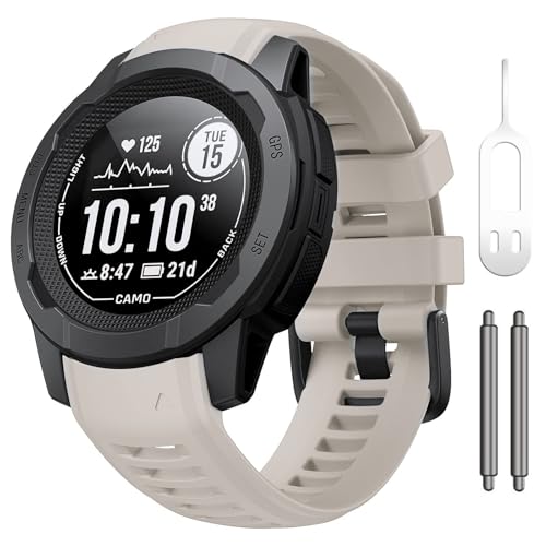 NZVCQVPU Für den Instinkt 2 Watchband Instinct 2 Solar -Armband 22mm weiches Silikon Ersatz -Uhrengurt kompatibel mit Instinkt 2 Solartaktik (Orange) von NZVCQVPU