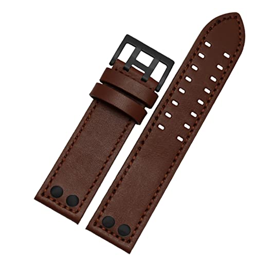 NZVCQVPU Genuine Leather Watchband For HAMILTON H760250 H77616533 Wristband Brand Watch Straps 20mm 22mm With Button Clasp von NZVCQVPU