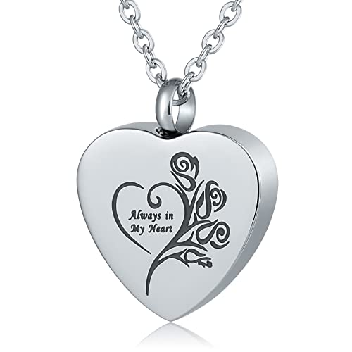 NZVCQVPU Heart, Steel Memorial Locket for Men Women with Funnel Kit & Bag von NZVCQVPU